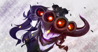 Demon red eyes horns digital - craola free wallpaper for desktop