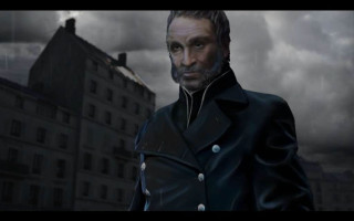 Man black coat building cloudy - a cloudy sky behind free wallpaper