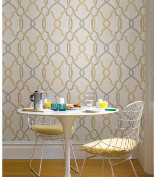 Table chairs wallpaper pattern yellow - a pattern free wallpaper for tablet