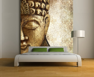 Buddha head bedroom painting bed - concrete art free wallpaper for desktop