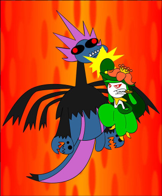 Cartoon cat bird red yellow - a black bird free wallpaper for mobile