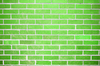 Green brick wall white border - a white border free wallpaper for desktop