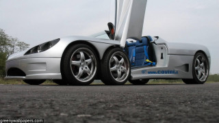 Silver sports car open road - free gaming wallpaper for desktop