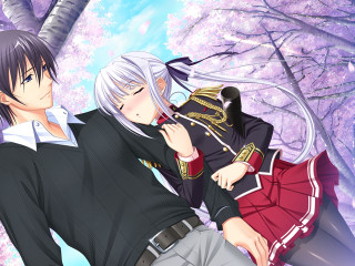 Anime characters trees flowers purple - aguri uchida free wallpaper for desktop