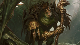 Large green face long arm - a creature free wallpaper for desktop