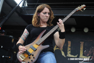 Woman playing guitar stage music - photo free wallpaper