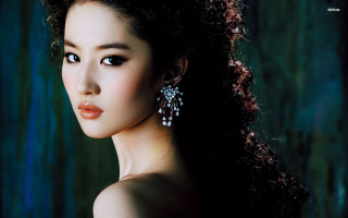 Woman long hair elegant porcelain - chen yifei free wallpaper