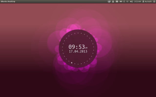 Clock purple background circles dots - circle and dots free wallpaper
