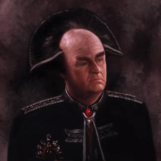 Man uniform red eyepatch black - his head free wallpaper for tablet