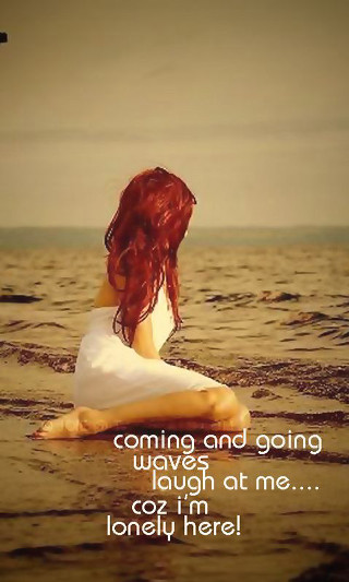 Woman beach quote waves coming - the ocean free wallpaper for mobile