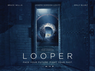 Looper movie poster man tunnel - another room free wallpaper