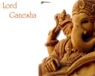 Ganesha statue quote lord ganesha - the side free wallpaper
