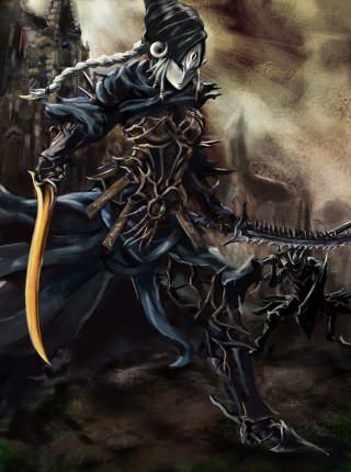 Man costume sword giant lizard - giant free wallpaper for mobile