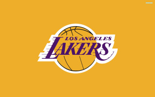 Lakers logo yellow background basketball - art green free wallpaper