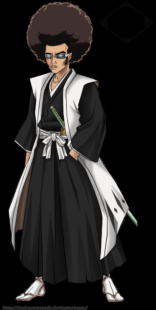 Cartoon character black white outfit - kimono free wallpaper