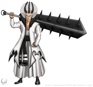 Cartoon man sword coat black - his head free wallpaper for tablet