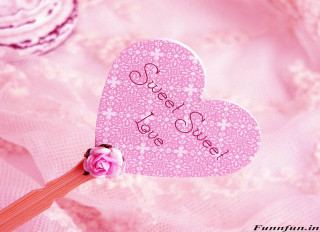 Pink heart flower stick love - paper free wallpaper for desktop