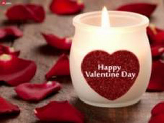 Candle heart table petals happy - a happy valentines day free wallpaper