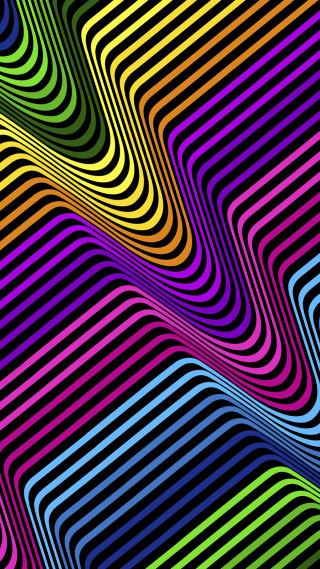 Colorful background wavy pattern design - op art free wallpaper for mobile
