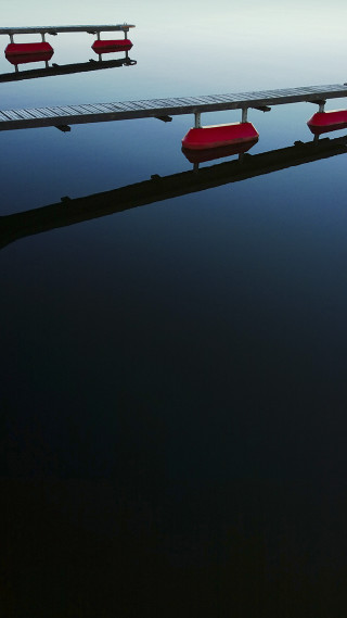 Benches lake dock red bench - a red bench free wallpaper