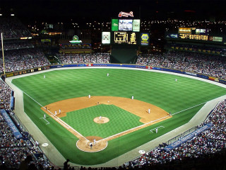 Baseball stadium night crowd watching 2 - a crowd of people watching free wallpaper