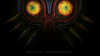 Mask yellow eyes horns digital - youre free wallpaper