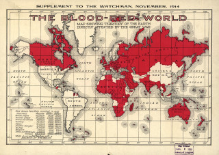 World map red white background - english free wallpaper