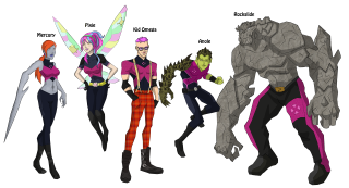 Cartoon characters group white black - 2 d sprite free wallpaper