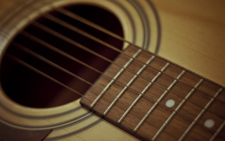Guitar frets closeup black background 2 - ella guru free wallpaper for desktop