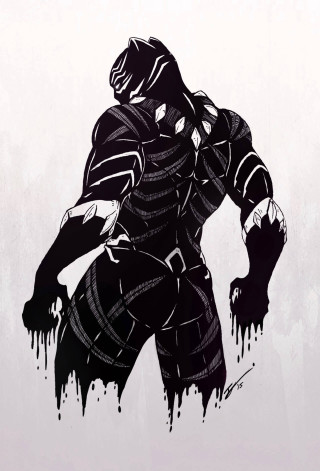 Gorilla suit paint drip black - warframe armor free wallpaper for mobile