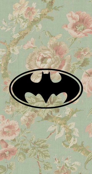 Batman symbol floral background black - dark night free wallpaper for mobile