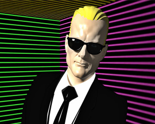 Man suit sunglasses yellow mohawk - arnold free wallpaper for desktop