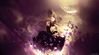 Girl longhair dress teddybear purple - a teddy bear free wallpaper for desktop