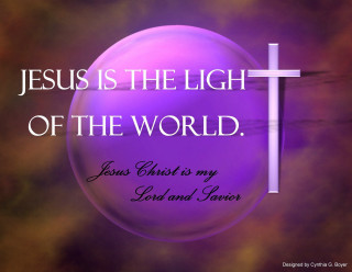 Purple orb cross bible verse - free light wallpaper
