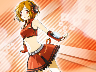 Woman red outfit sword red - a red stripe free wallpaper