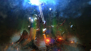 Tower sky bright light digital - deconstructivism free wallpaper