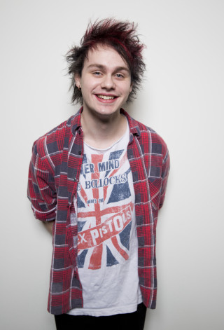 Man red white blue plaid - visual art free wallpaper for mobile