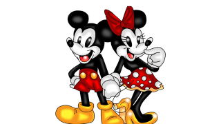 Mickey minnie cartoon red bow - a cartoon free wallpaper