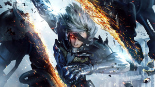 Metal gear sword fire flames - a character free wallpaper