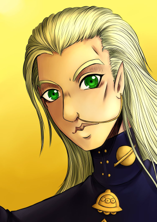 Cartoon woman green eyes black - andor basch free wallpaper for mobile