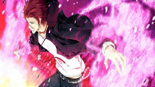 Man black jacket pink flame - flame free wallpaper for desktop