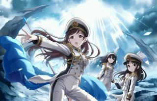Women sailor outfits blue sky - anne said free wallpaper for desktop