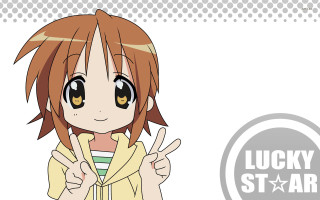 Girl peace sign yellow jacket - lucky free wallpaper