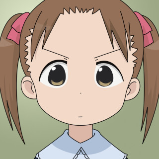 Cartoon girl ponytail blue shirt - her head free wallpaper for tablet