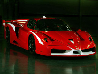 Red sports car garage black 3 - a white stripe free wallpaper