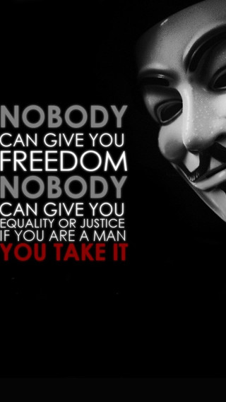 Mask message freedom quality justice - a mask free wallpaper for mobile