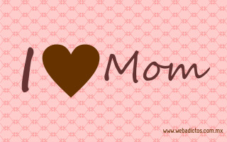 Heart i love mom brown 2 - mom free wallpaper