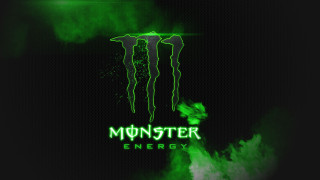 Green monster energy logo black 3 - the front free wallpaper for desktop