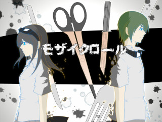 Anime couple holding scissors do - international free wallpaper for desktop