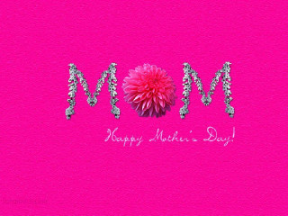 Pink flower mom word pink - processed free wallpaper for desktop